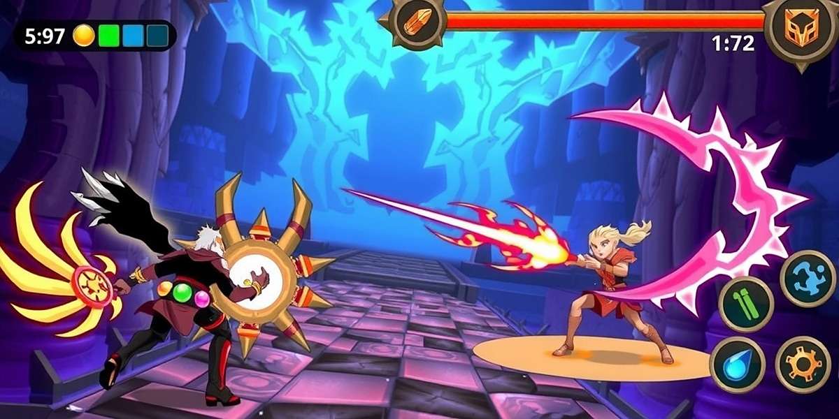 Spice Elite Arena Combat Gameplay Spice Elite Arena gameplay showing a battle between two warriors using spice powers